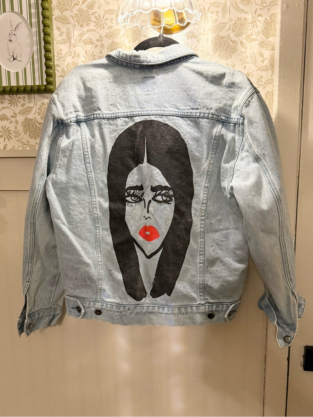 GG Girls By Girls Denim Jacket Graphic Back Size S/ M